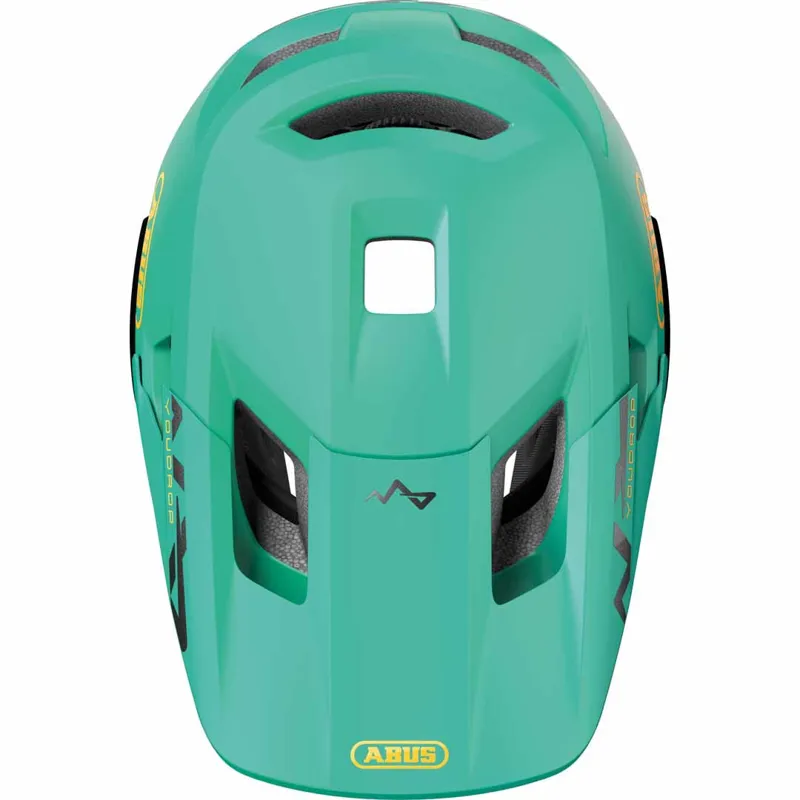 Abus Youdrop Full Face Convertible Youth Helmet in Sage Green-3